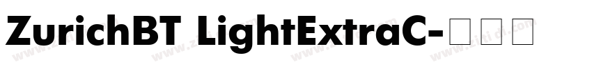 ZurichBT LightExtraC字体转换